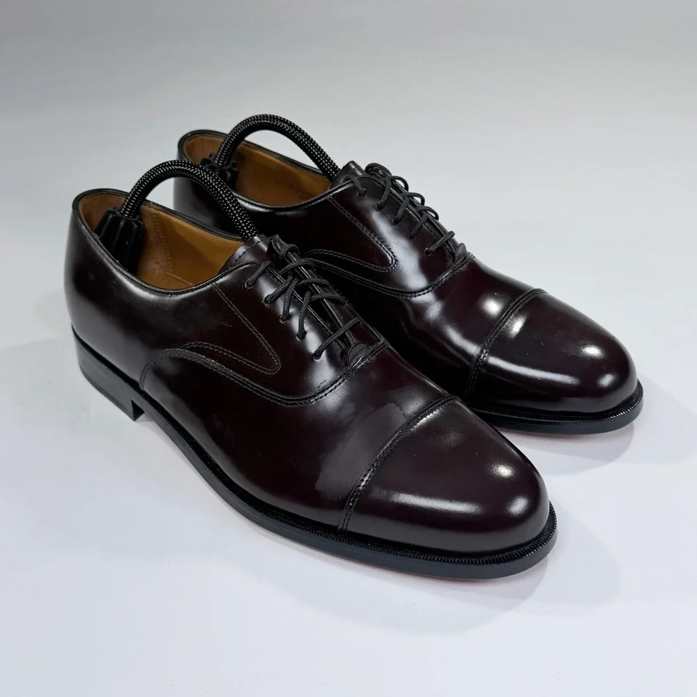 NEW Cole Haan Hawthorne Dress Shoe Mens 10 Burgundy Leather Cap Toe Oxford Derby